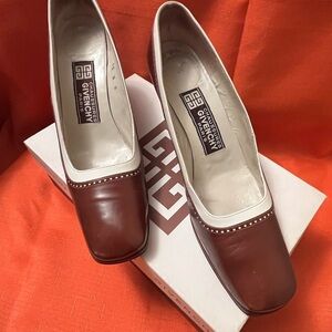 Givenchy Brown and Cream Heels